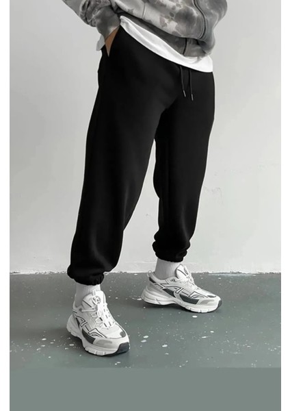 2ip Şardonlu Paça Lastikli Kışlık Unisex Eşofman Altı