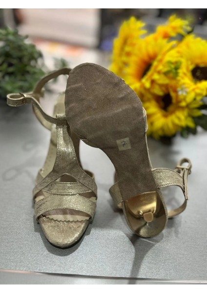 Altın Mirada Model 8,5 cm 13 Pont Topuk Boyu Tango- Dans ve Abiye Ayakkabısı indirimleri