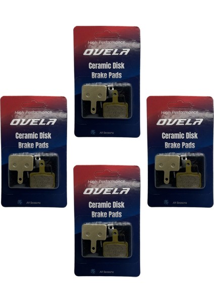 Bisiklet & Scooter Seramik [4ÇİFT] Fren Balatası Kare ( Gorilla G3 / Mb8 Pro / Rks NE10 / Rz6 ) Uyumlu M04