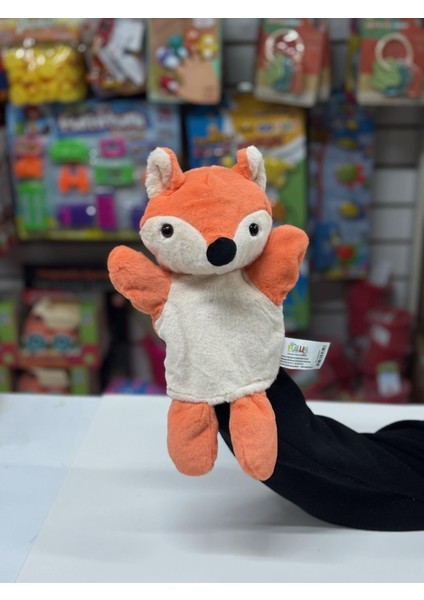 Peluş 25 cm El Kuklası Turuncu Tilki
