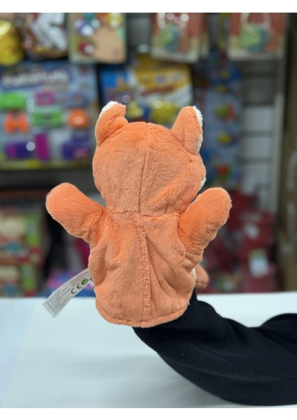 Peluş 25 cm El Kuklası Turuncu Tilki modelleri