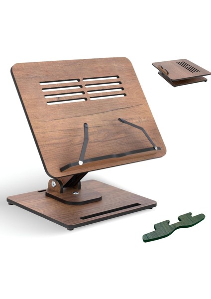 - Dykos Yükseklik Ayarlanabilir Katlanabilir 360º Dönebilen Kitap Okuma ve Laptop