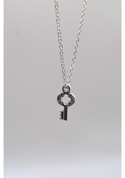 Mmif Vintaga Anahtar Kolye Ucu ve Gümüş Kaplama Kolye Unisex fiyatları