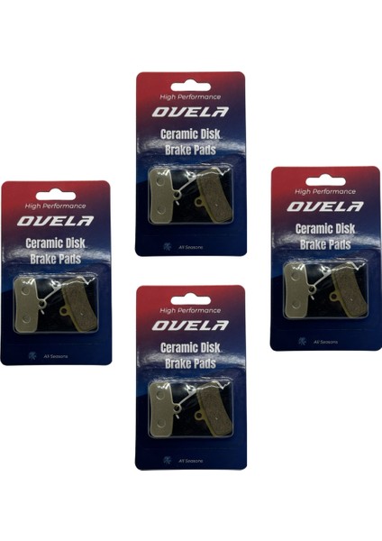 Scooter 4 Piston Nutt Fren Balatası Seramik Uzun Ömürlü - Dualtron Thunder 3 / x Limited Uyumlu - Saint D03S Muadili [4ÇİFT] M13