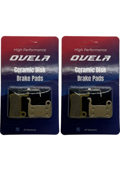 Elektrikli Bisiklet & Scooter Fren Balatası Seramik Uzun Ömürlü Kancalı ( H1 / Rks MJ1/TNT5/MX25 ) Uyumlu [2ÇİFT] M09