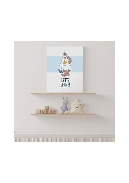 Let&apos;s | Tasarımlı Bebek Odasına Özel Kanvas Tablo 30X40 cm modelleri