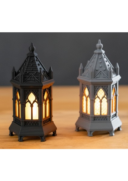 Mini Gotik Feneri (Tea Light Hediyeli) fiyatları