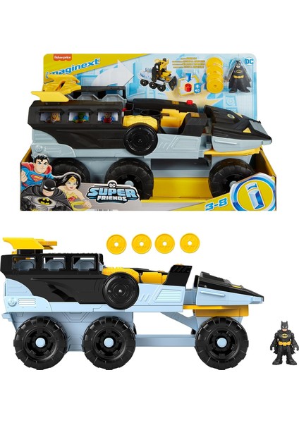 Imaginext Dc Super ™ Dönüşebilen Bat-Tank™ Imaginext Dc Super Dönüşebilen Bat-Tank ve Figürü, Işık ve Ses Efektleri HVY04