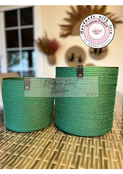 Pot Saksı Sepet. 2li Set Banyo, Mutfak, Çocuk Odası Düzenleyici Sepet, Organizer Hasır fırsatları