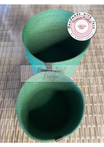 Pot Saksı Sepet. 2li Set Banyo, Mutfak, Çocuk Odası Düzenleyici Sepet, Organizer Hasır indirimleri