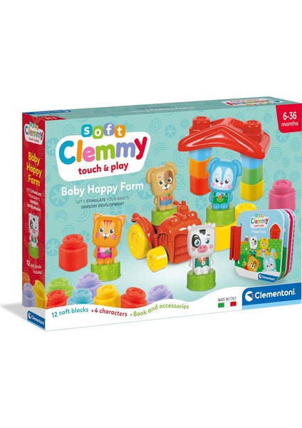 Soft Clemmy Yumuşak Blok Bebek Hayvanlar Çiftliği