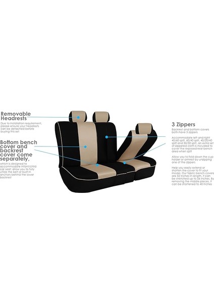 Araba Koltuk Kılıfları, Nefes Alabilen Polyester Araç Koltuk Koruyucuları, Kaymaz Bölünmüş Oto Yastık Kılıfı Universal fırsatları