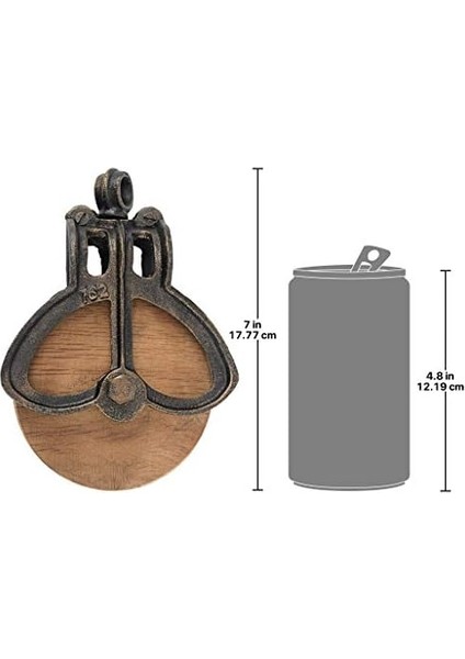 Ahşap ve Metalden Makara, Ölçüler: 12,5 x 6,5 x 18 Cm, 1 kg fiyatları