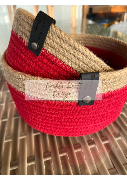 2li Organizer Tress Çok Amaçlı Düzenleyici Sepet Hasır Jüt fiyatları