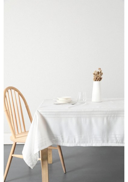 Açelya Leke Tutmaz Masa Örtüsü 160X220 - Ekru