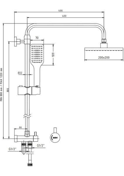 Tiera Mat Siyah Kolonlu Tepe Duş Seti 102158042C1 fiyatları
