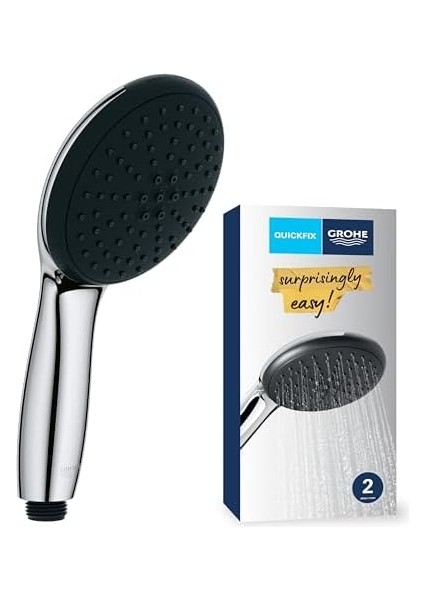 Start 110 El Duşu, 2 Akışlı (Yağmur & Jet), Smartswitch, 110MM Yuvarlak Duş Başlığı, Silikon Halka, Kireç Önleyici Sistem, Krom, 26948001 fiyatları