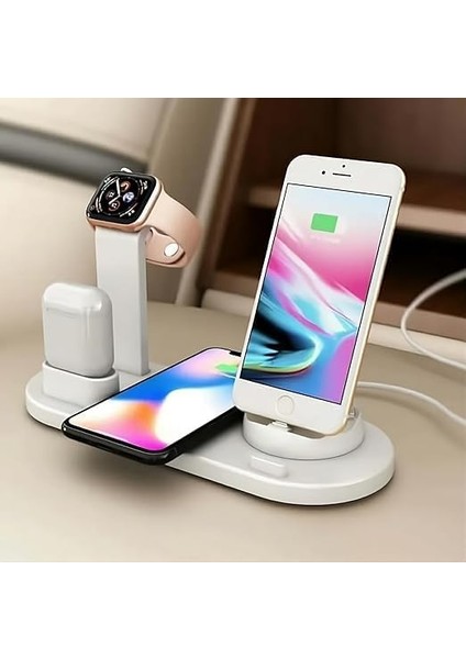 4&apos;ü 1 Arada Kablosuz Hızlı Şarj Istasyonu: 15-12 Pro Max,, ve Telefonlar Için Hızlı Şarj, Zahmetsiz Şarj Deneyimi