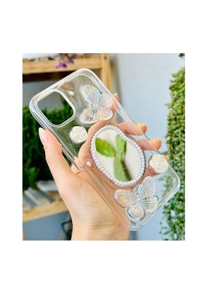 Aksesuar 11 ile Uyumlu 3D Oyuncak Aynalı Kelebek Tasarımlı Yumuşak Silikon Kılıf modelleri