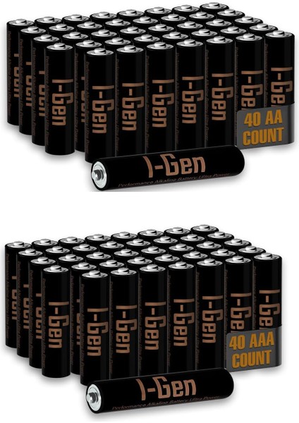A173 Ultra Alkalin 40&apos;lı Paket LR03 1.5V Aaa Pil + 40&apos;lı Paket Lr6 1.5V Aa Pil
