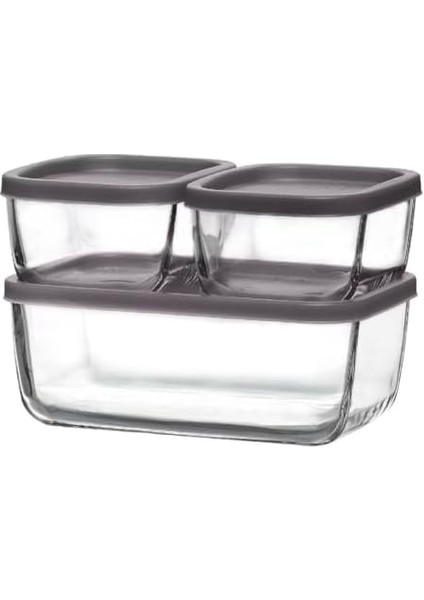 Cube 3&apos;lü Saklama Kabı fiyatları