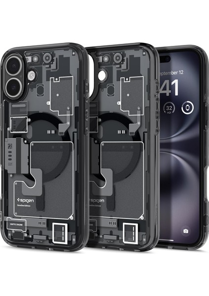 16 Ince Kılıf Ultra Sararma Karşıtı Duraclear™ Hava Kanalı Teknolojisi™ Askeri Sınıf Koruma Magfit Zero One Tasarım Kapak - ACS08208