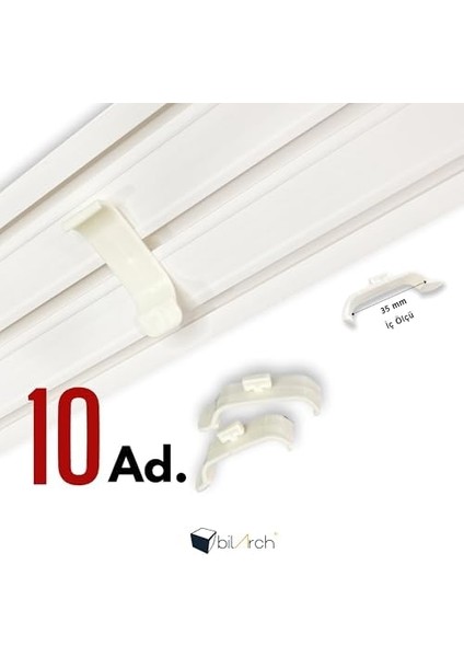 Stor Kornişe Takma Aparatı Küçük Boy Kaliteli 10 Adet fiyatları