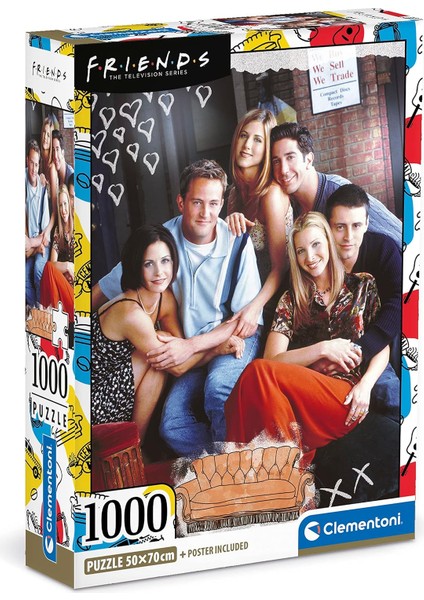 39711 Yapboz ARKADAŞLARI-1000 Parça Yetişkin Yapboz Filmler, &apos;da Üretilmiştir, Çok Renkli