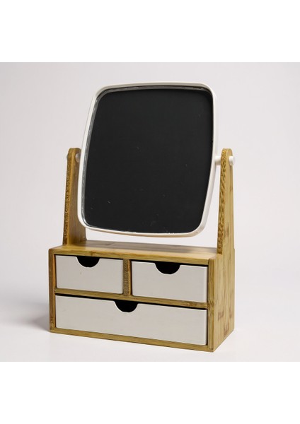 Çekmeceli Aynalı Organizer, Lüks Makyaj Takı Kutusu fırsatları