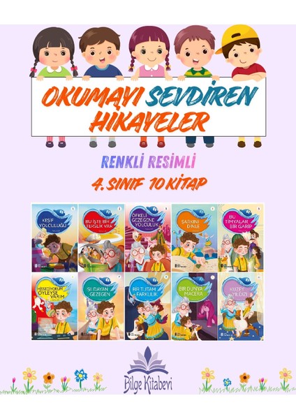 4.sınıf Okumayı Sevdiren Renkli Resimli Hikayeler 9 - 10 Kitap