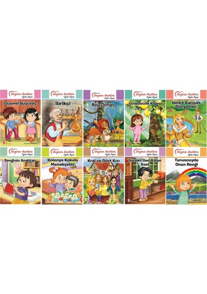 4.sınıf Okumayı Sevdiren Renkli Resimli Hikayeler 4 - 10 Kitap modelleri