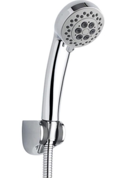 Econ 3 Fonksiyonlu Askılı Duş Seti Kireç Kırıcı Özellikli Tasarım 150-190CM Çift Kenetli Örgülü Duş Spirali