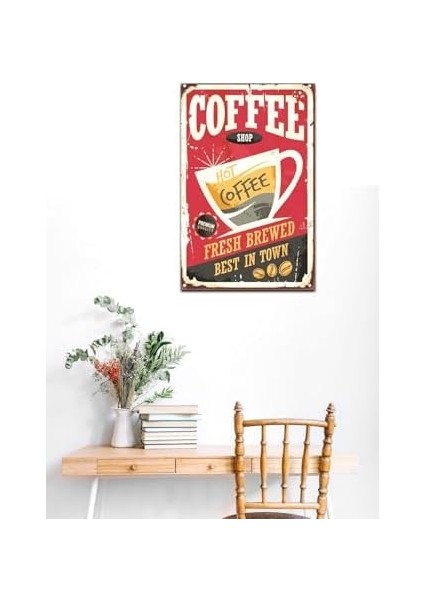 Kuşe Kağıt Duvar Posteri Coffe Retro DRTR0042 modelleri