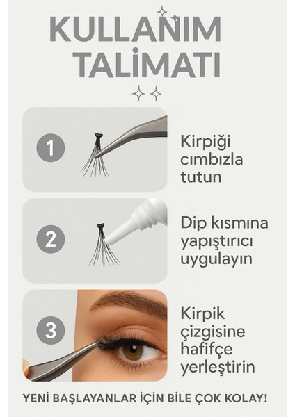 RO96 Flare Short Black Takma Kirpik 60’lı Set – Doğal & Yoğun Etki fırsatları