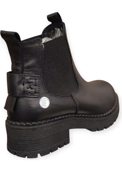 D25KB-1625 Kısa Topuk Kaymaz Chelsi Deri Kadın Bot fırsatları