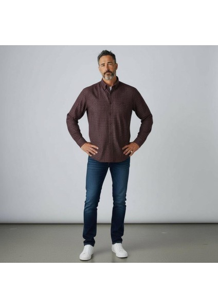 Klasik %100 Cotton Uzun Kollu Terletmeyen Kışlık Oduncu Gömlek (Regular Kalıp) fiyatları