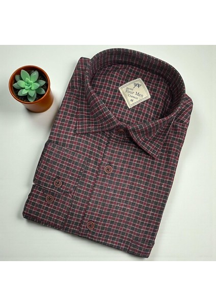 Klasik %100 Cotton Uzun Kollu Terletmeyen Kışlık Oduncu Gömlek (Regular Kalıp) modelleri