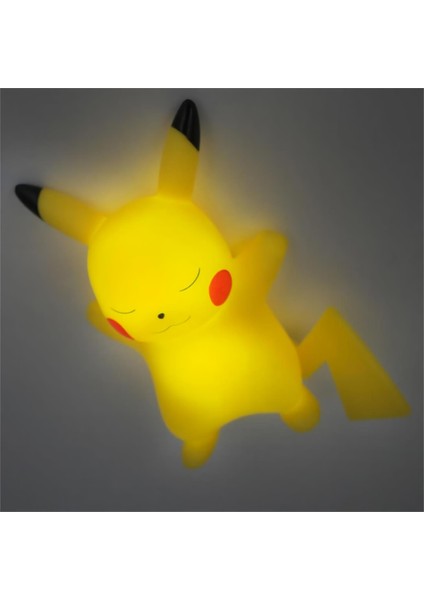 2 Adet Pokemon Pikachu LED Işıklı Karakter Mod Gece Lambası Çocuk Odası Süsü Doğum Günü Hediyesi Set modelleri