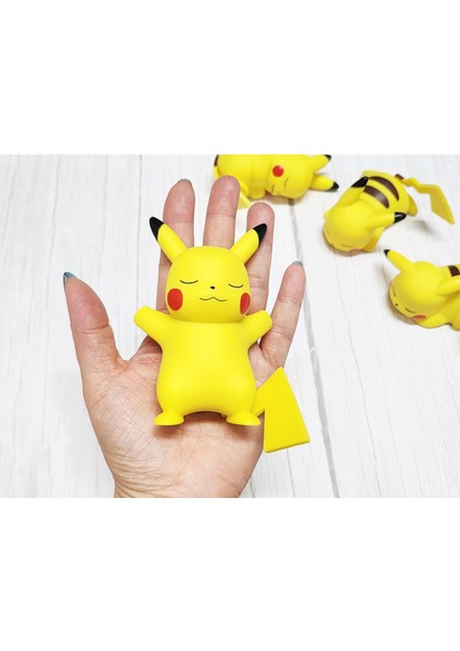 2 Adet Pokemon Pikachu LED Işıklı Karakter Mod Gece Lambası Çocuk Odası Süsü Doğum Günü Hediyesi Set indirimleri