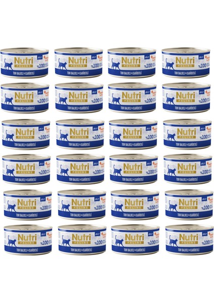 Ton Balıklı ve Karidesli Jöleli Tahılsız Yetişkin Kedi Konservesi 70 Gr. x 24 Adet