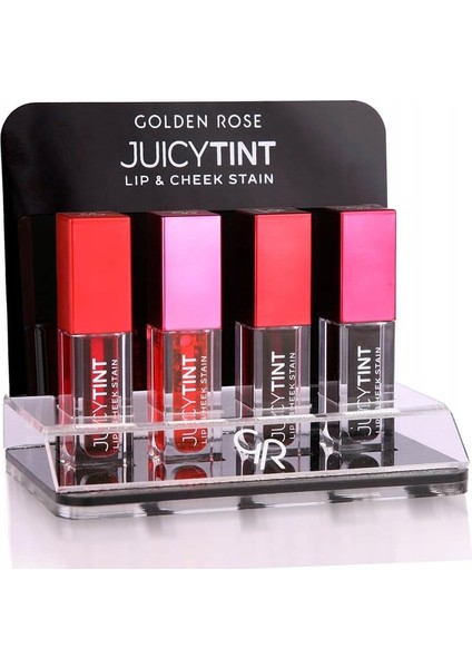 Golden Rose Juicy Tint Lip & Cheek Stain - 04 Berry Kiss - Likit Ruj & Allık