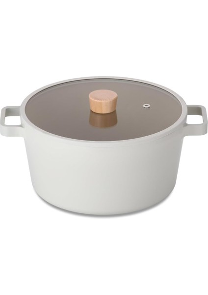 Fika Cam Kapaklı Döküm Derin Tencere 26 cm