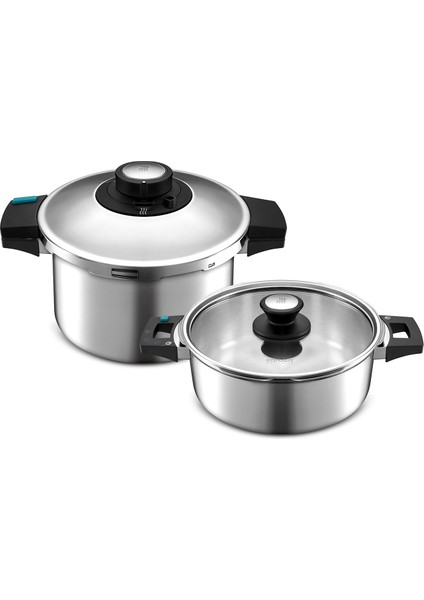 And Safe Indüksiyon Tabanlı Düdüklü Tencere Seti 4+6 Lt