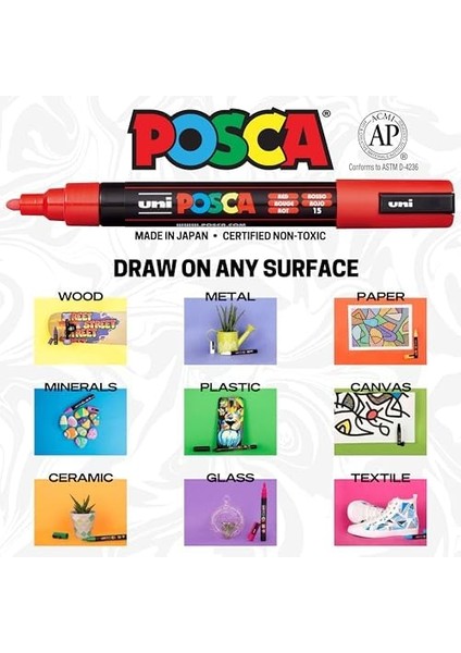 Pc-1mr Su Bazlı Poster Markörü, Gümüş modelleri