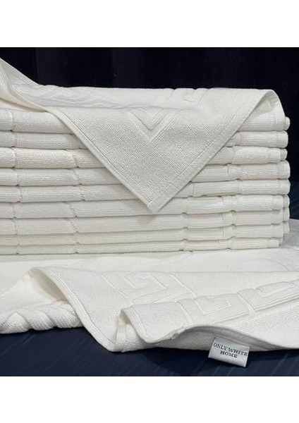 Paspası, 100% Pamuk, Lüks, Ayak Havlusu, 50 x 70 Cm, 250 Gr/ad (715 Gsm), Beyaz Renk, Otel Paspası, Süper Su Emici, Hızlı Kuruma, Yıkanabilir fiyatları