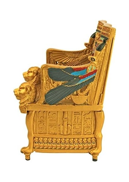 Mısır Dekorlu Takı Kutusu - Tut Thron Jewelry Box - Mısır Heykelleri modelleri