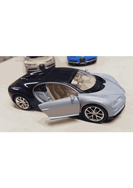 Oyuncak Metal Model Araba 1/36 Çek Bırak Bugatti Chiron Gri fiyatları