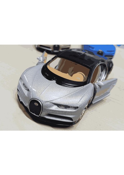Oyuncak Metal Model Araba 1/36 Çek Bırak Bugatti Chiron Gri modelleri