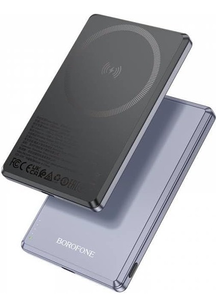 5000MAH 20W, Kablosuz Şarj Desteği ile Uyumlu Güç Powerbank ile Uyumlu Şarj Seviyesi LED Gösterli Kompak ve Modern Tasarım BJ50 modelleri