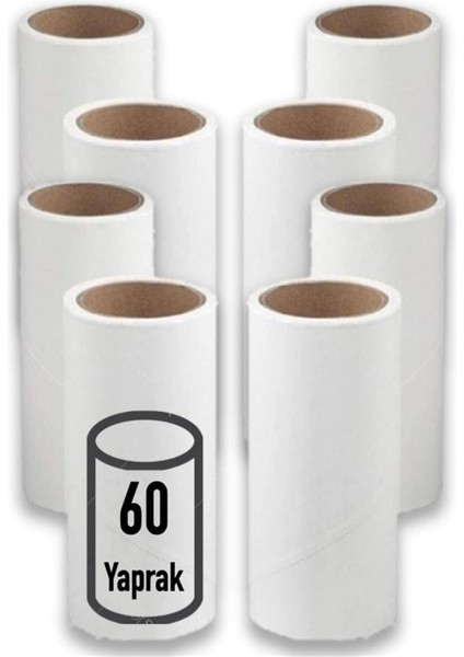 Iplik Tüy Toplayıcı 8&apos;li Yedek Paket (480 Yaprak)